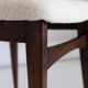 Beech chair with light boucle fabric, design by M. Zielinski, Europe, 1960s