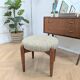 Stool - vintage teak pouf from the 1960s