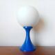Space age blue and opaline lamp 1970