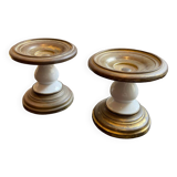 Support for metal and porcelain oil lamp