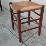 Vintage straw stool