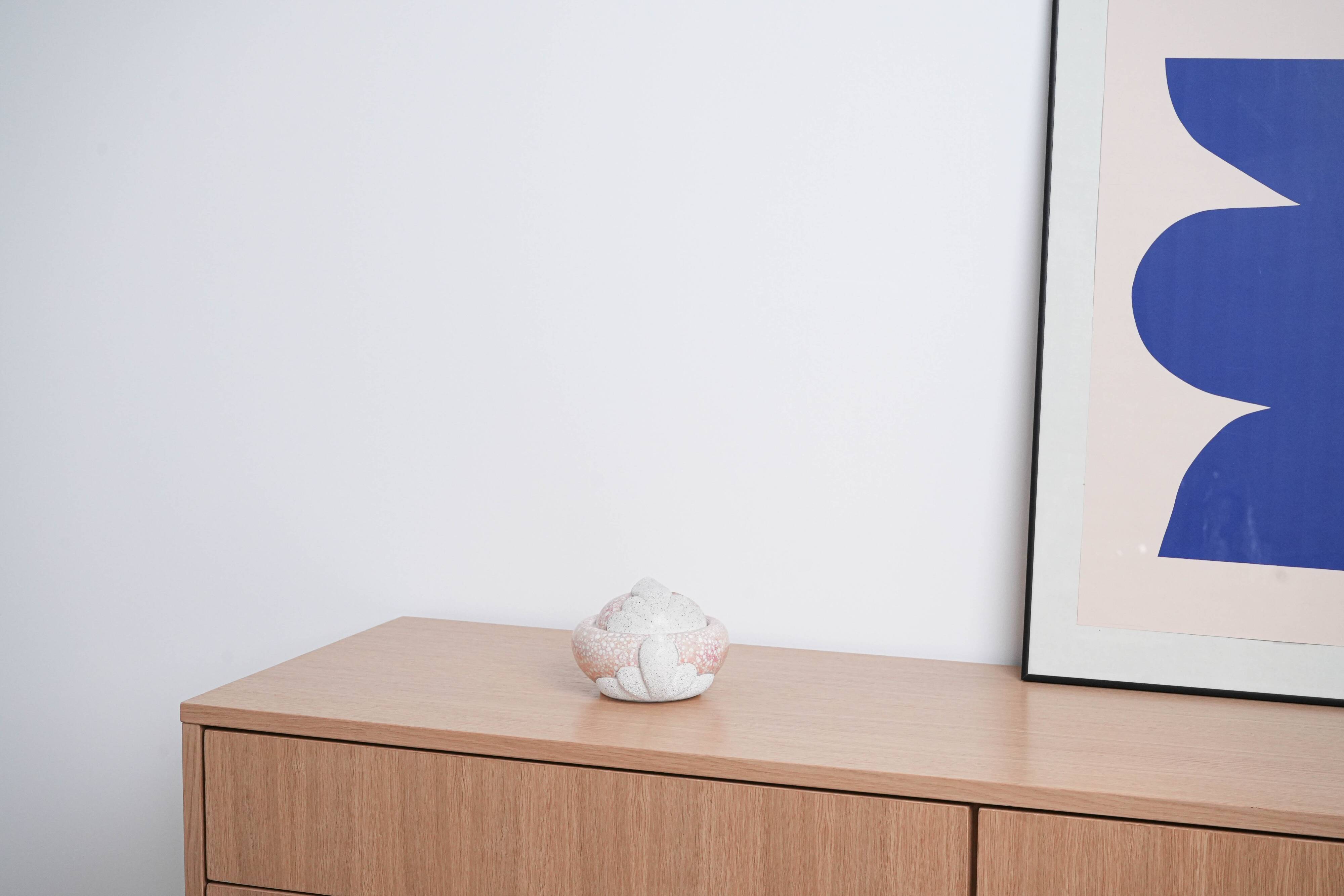 Ceramic sugar bowl, Italian design, 1970s, made in Italy