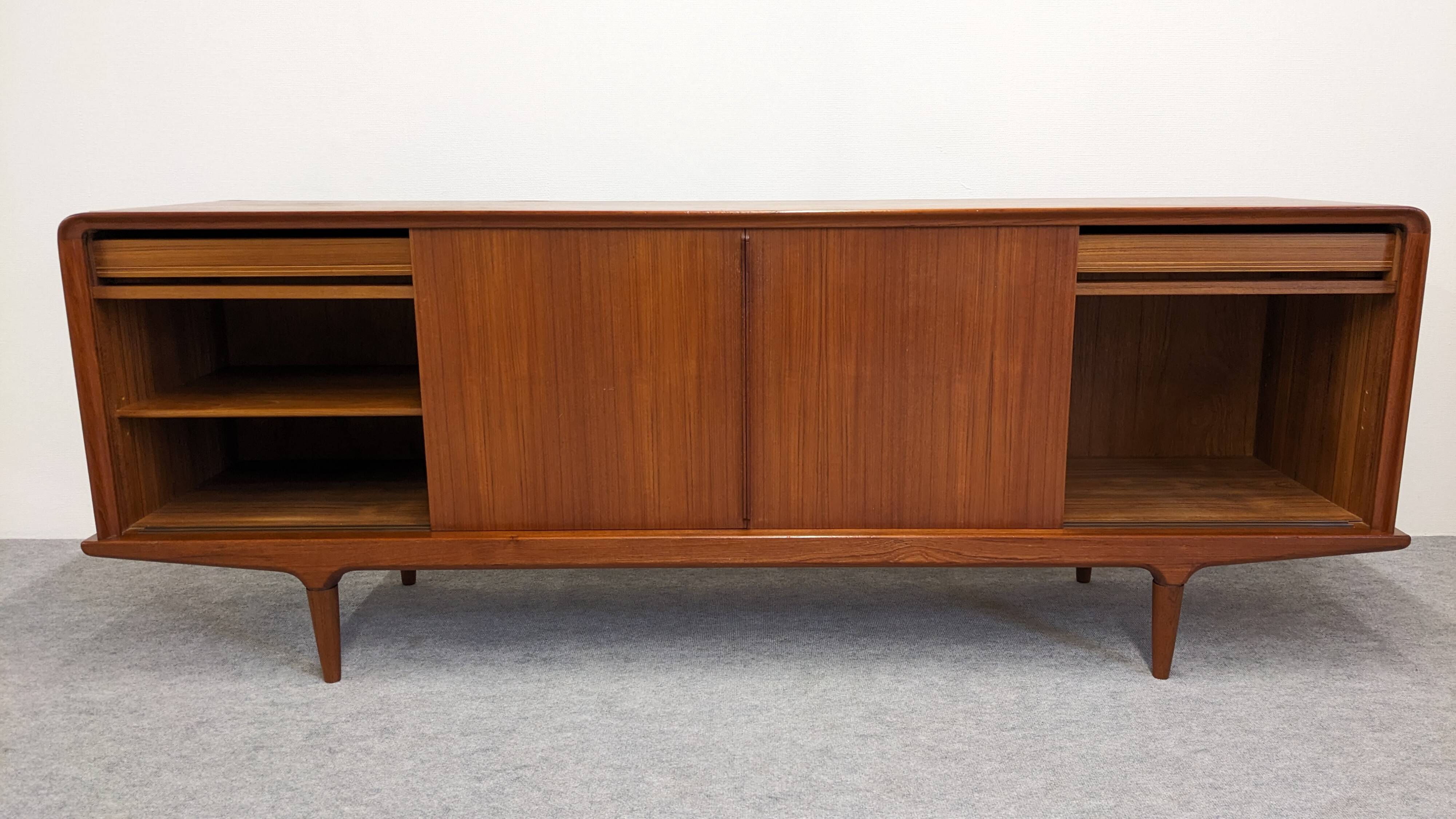 Teak enfilade by Johannes Andersen for Clausen & Son, Denmark 1960.