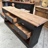 Late 19th century oak counter