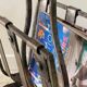Vintage Brutalist Steel Magazine Rack