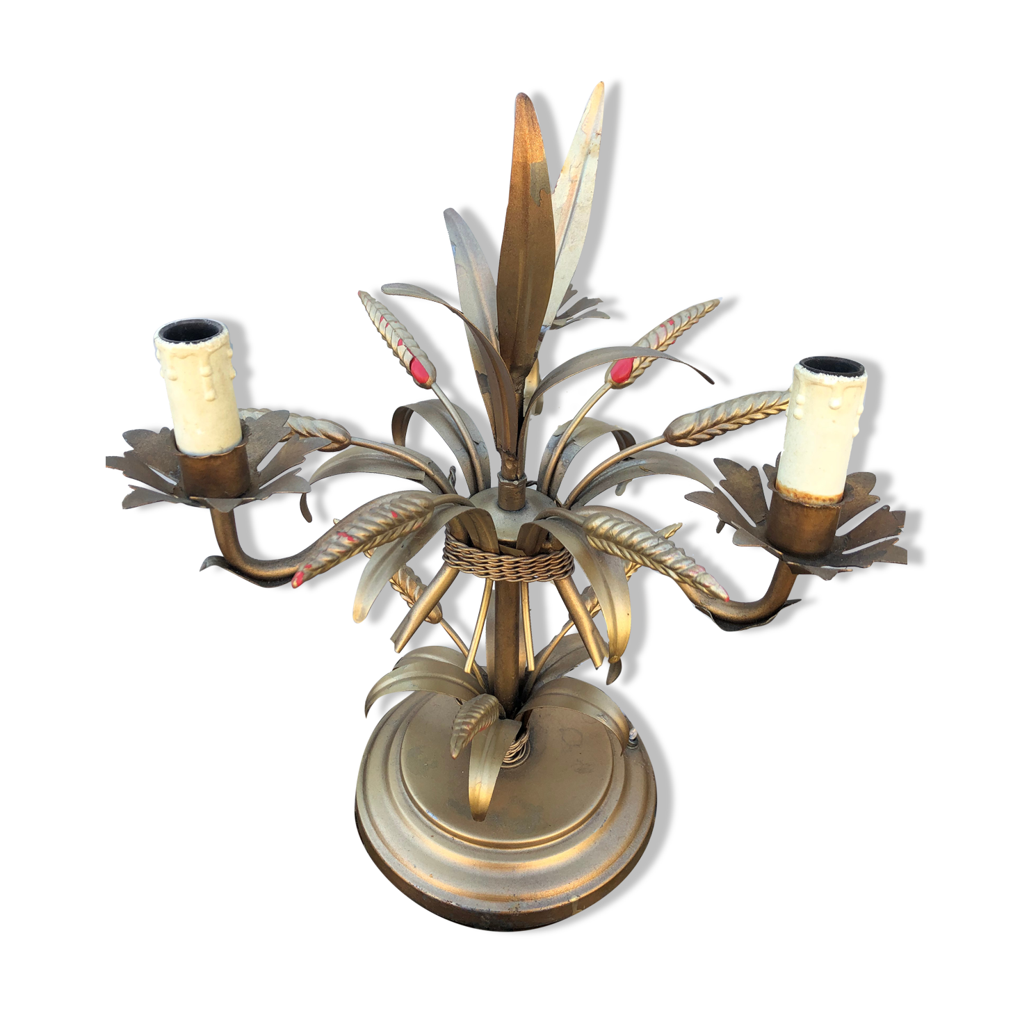 Golden lamp sheaf of wheat 50/60 years