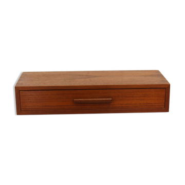 floating nightstand  in teakwood  by A. Ahlström Osakeyhtiö Warkhous