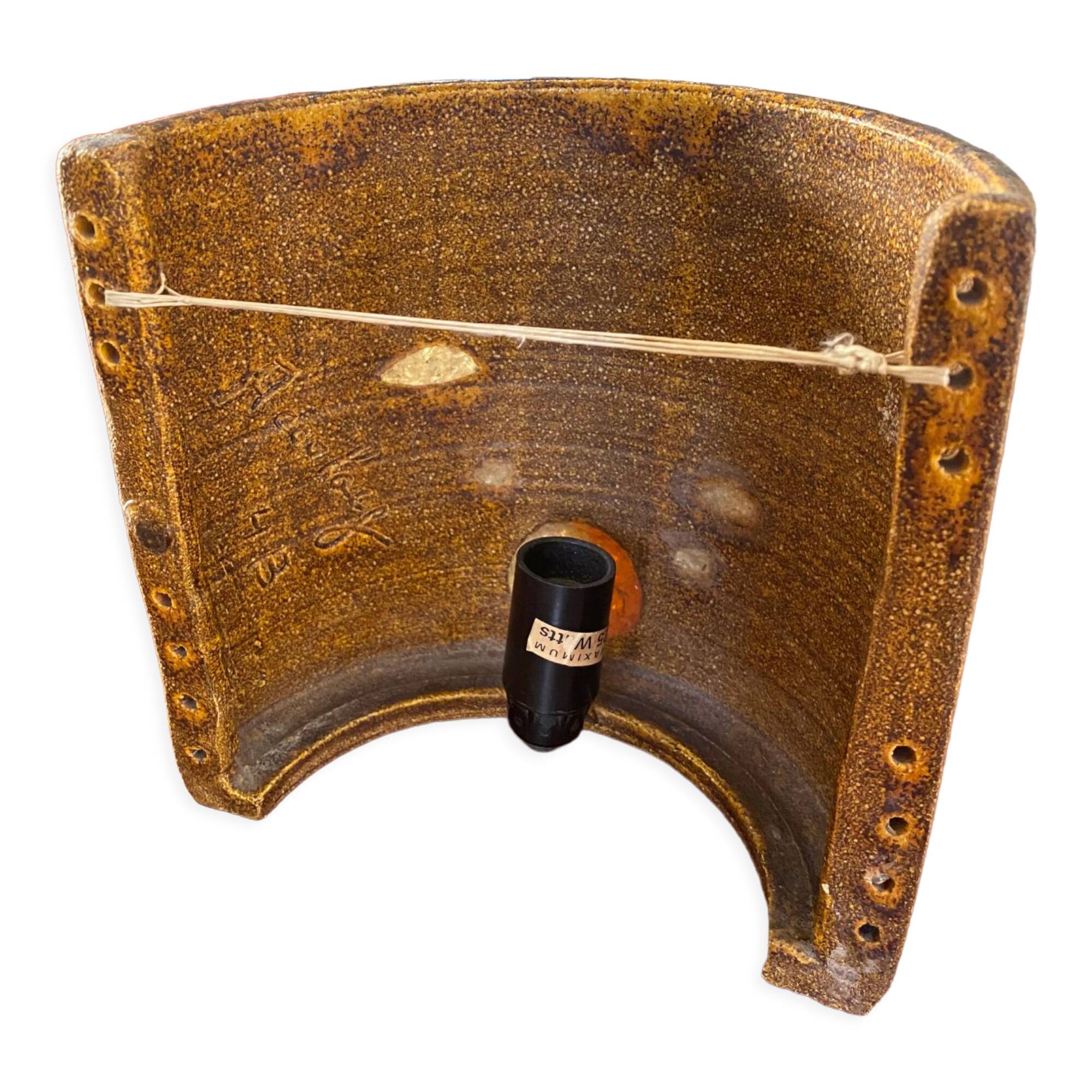 Wall lamp in ceramic and Accolay resin