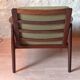 Scandinavian design armchair in solid teak vintage 1960s