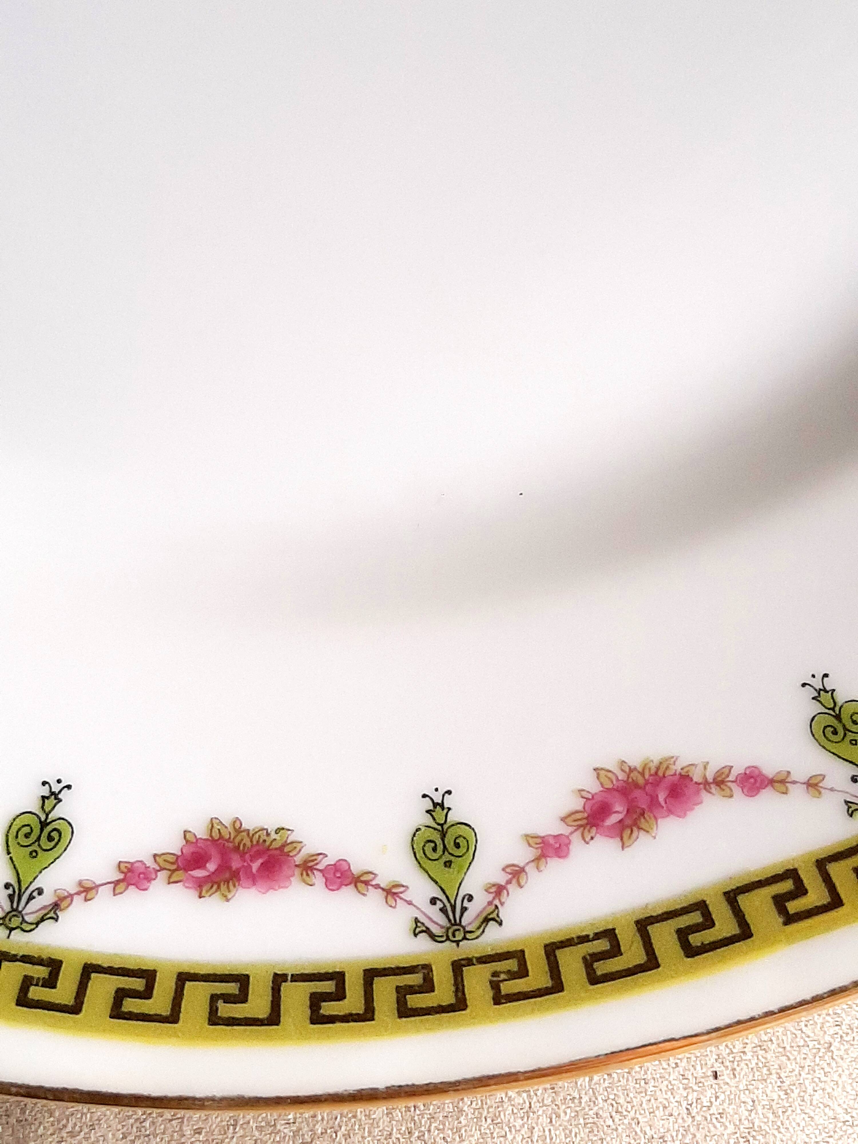 Art Deco Limoges porcelain serving dish
