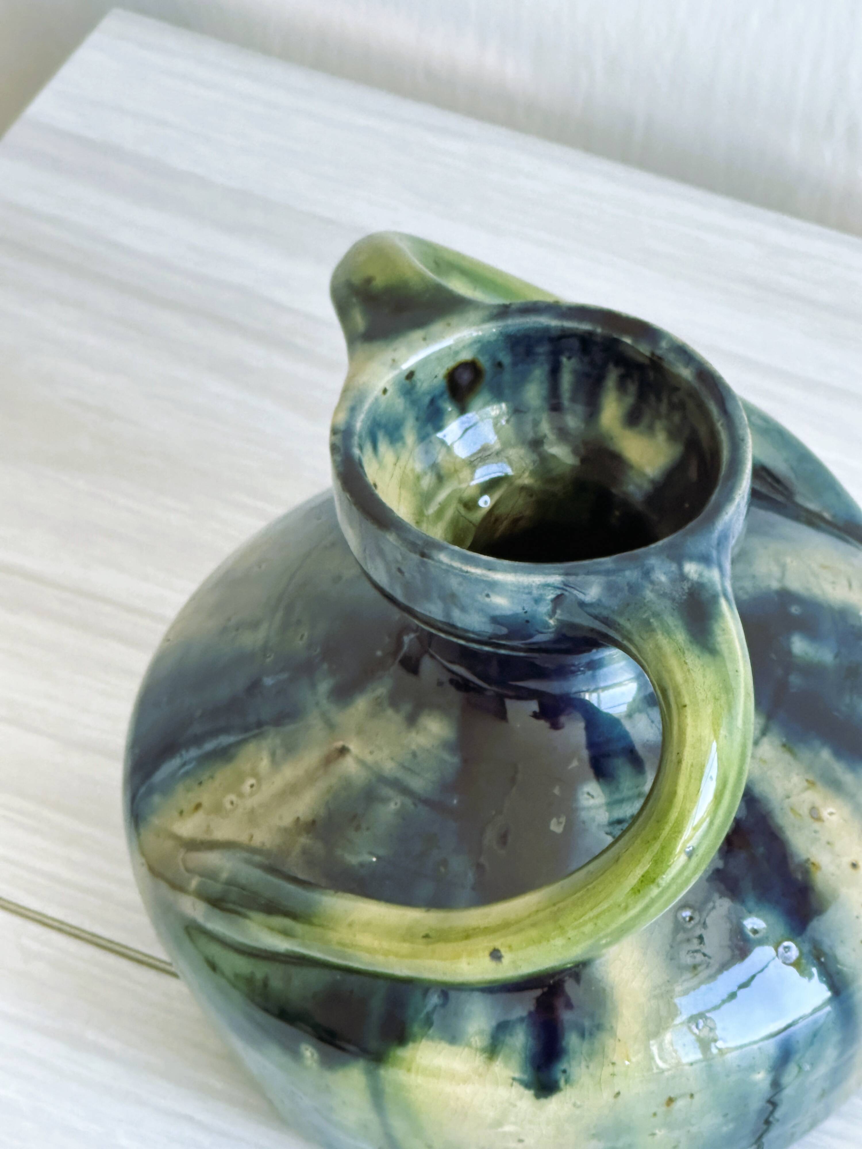 Handmade ceramic craft vase