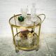 Brass bar cart