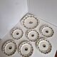 Badonviller art deco platter and 6 dessert plates