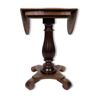 Table d’appoint avec extensions en acajou des années 1890