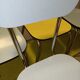6 vintage formica blue yellow kitchen chairs