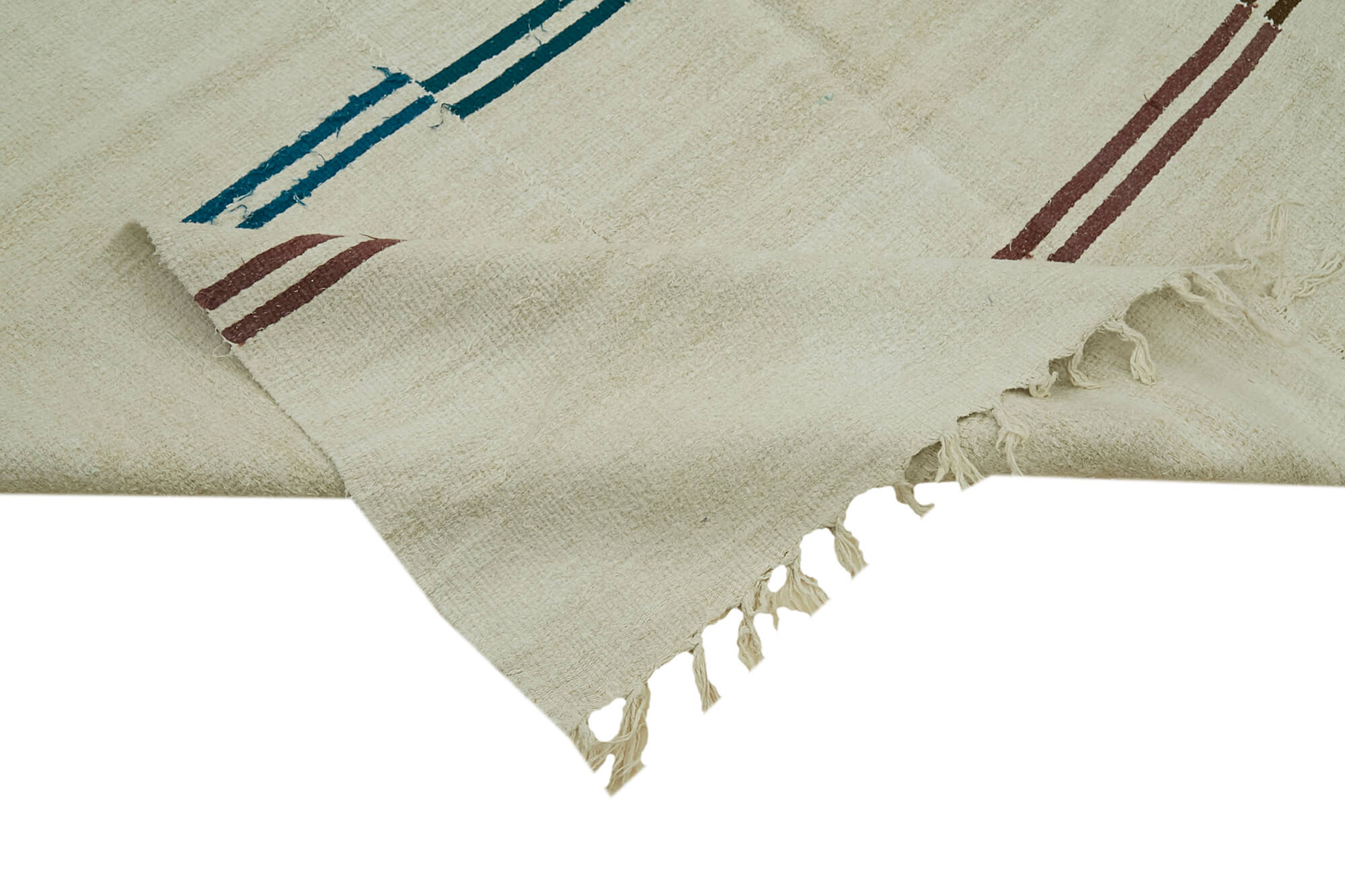 Handmade oriental kilim rug 1980, 206 cm x 410 cm