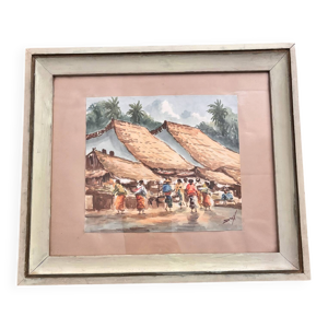 Aquarelle ancienne -