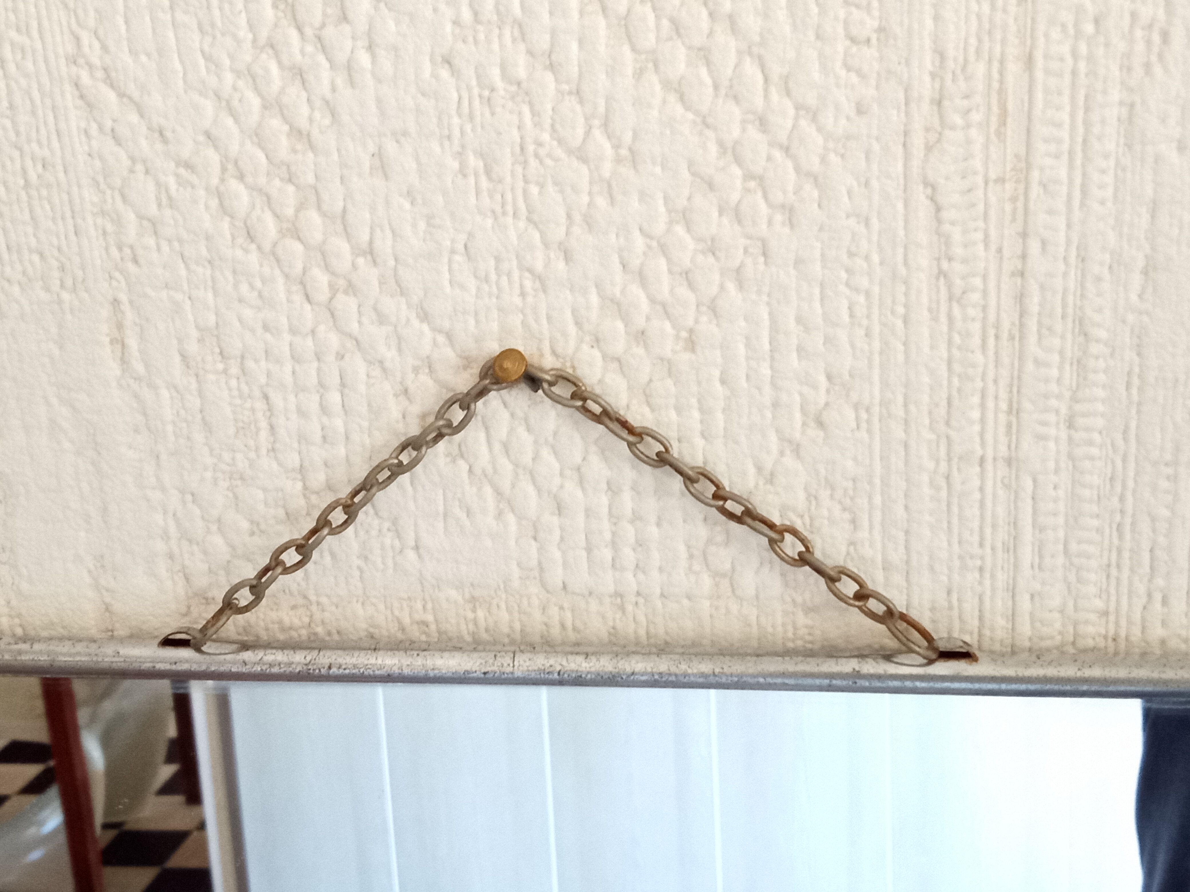 Barber's chain mirror 40×30 cm