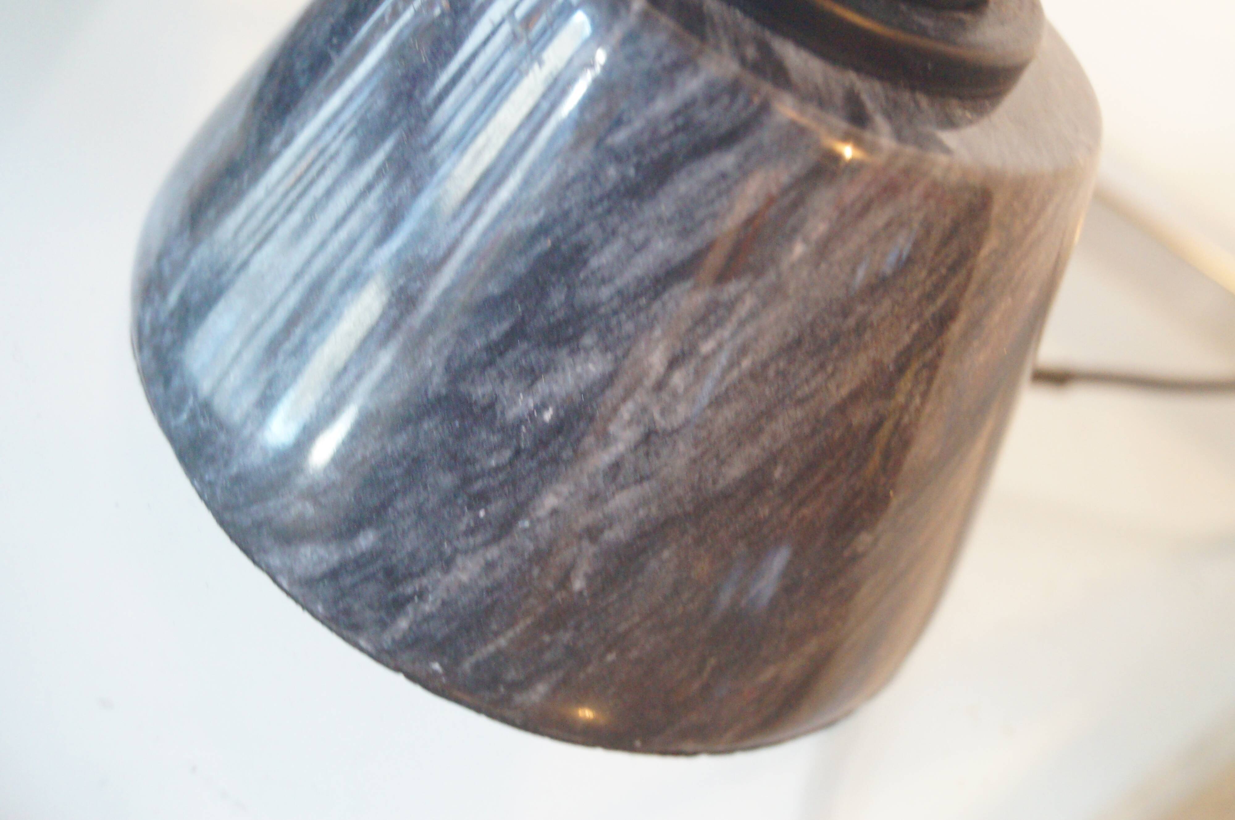 Pair of marble lamp foot design