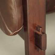 Rare pair of model MP-91 leather lounge chairs by Percival Lafer