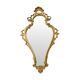 Classic Narrow Crested Mirror Gold Leaf Gilded Baroque Style 72cm
