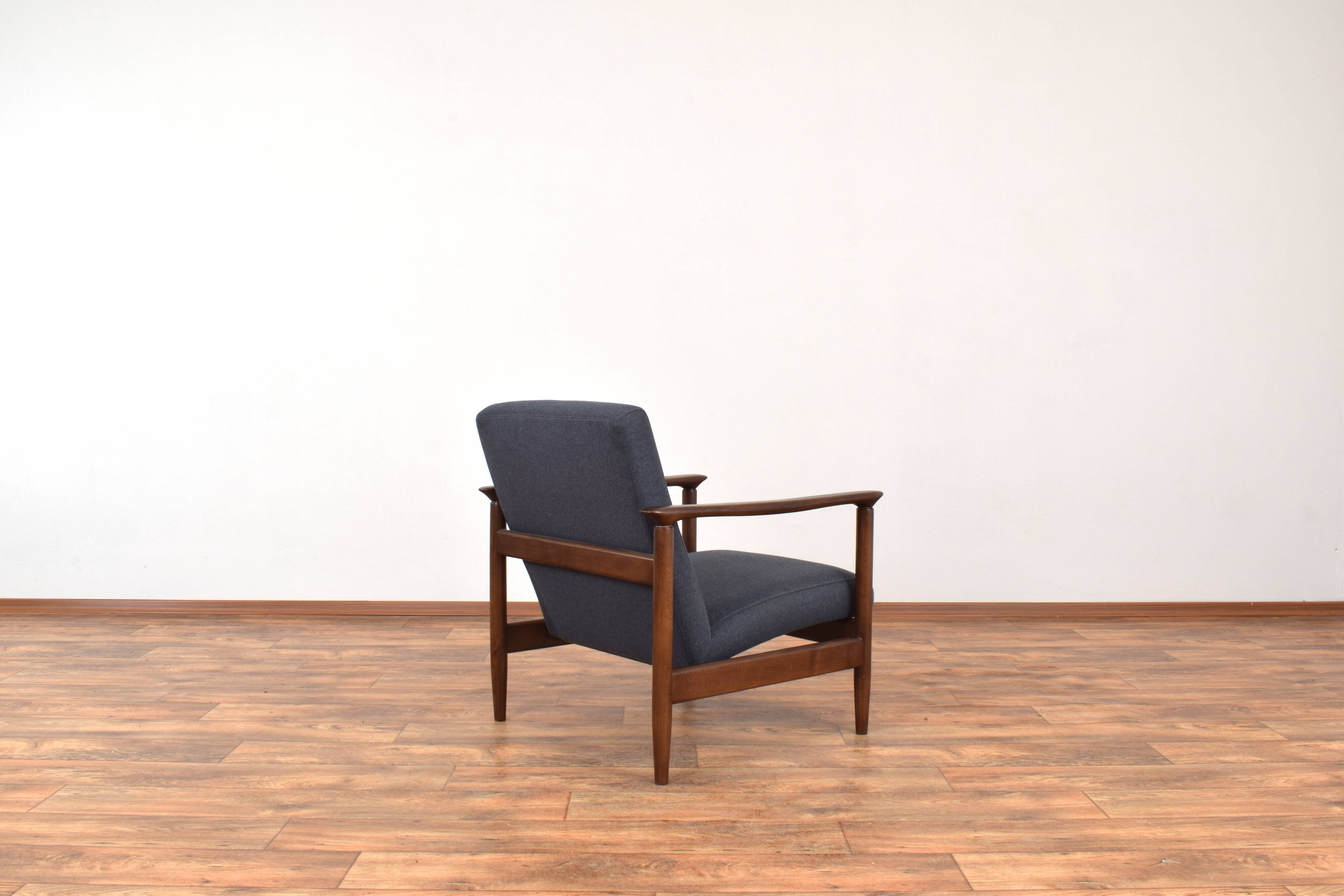 Fauteuil lounge polonais du milieu du siècle par Edmund Homa, 1960