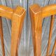 Set of 5 antique signed Baumann bistro chairs