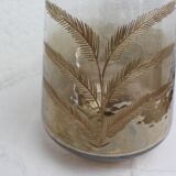 Golden glass vase "Palme"