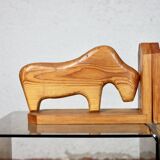 80s pine bookends