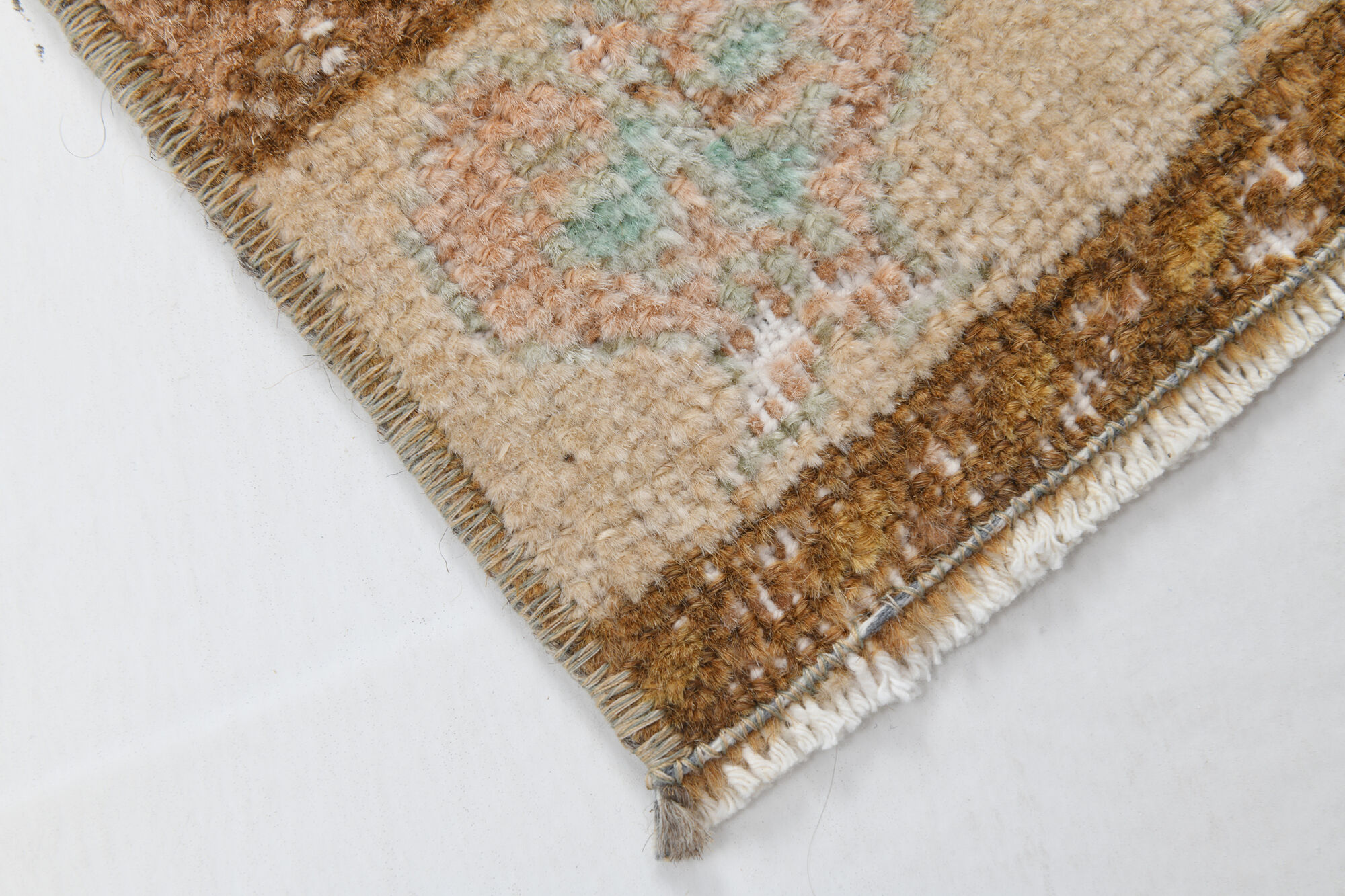2x3 floral turkish vintage rug,2x3 doormat,95x45 cm,3.1x1.6 ft