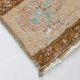 2x3 floral turkish vintage rug,2x3 doormat,95x45 cm,3.1x1.6 ft