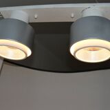 Ceiling lamp indus 2 large spots with a lampshade reflector aluminum