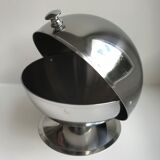 Metal sugar bowl style space age seventies 70s