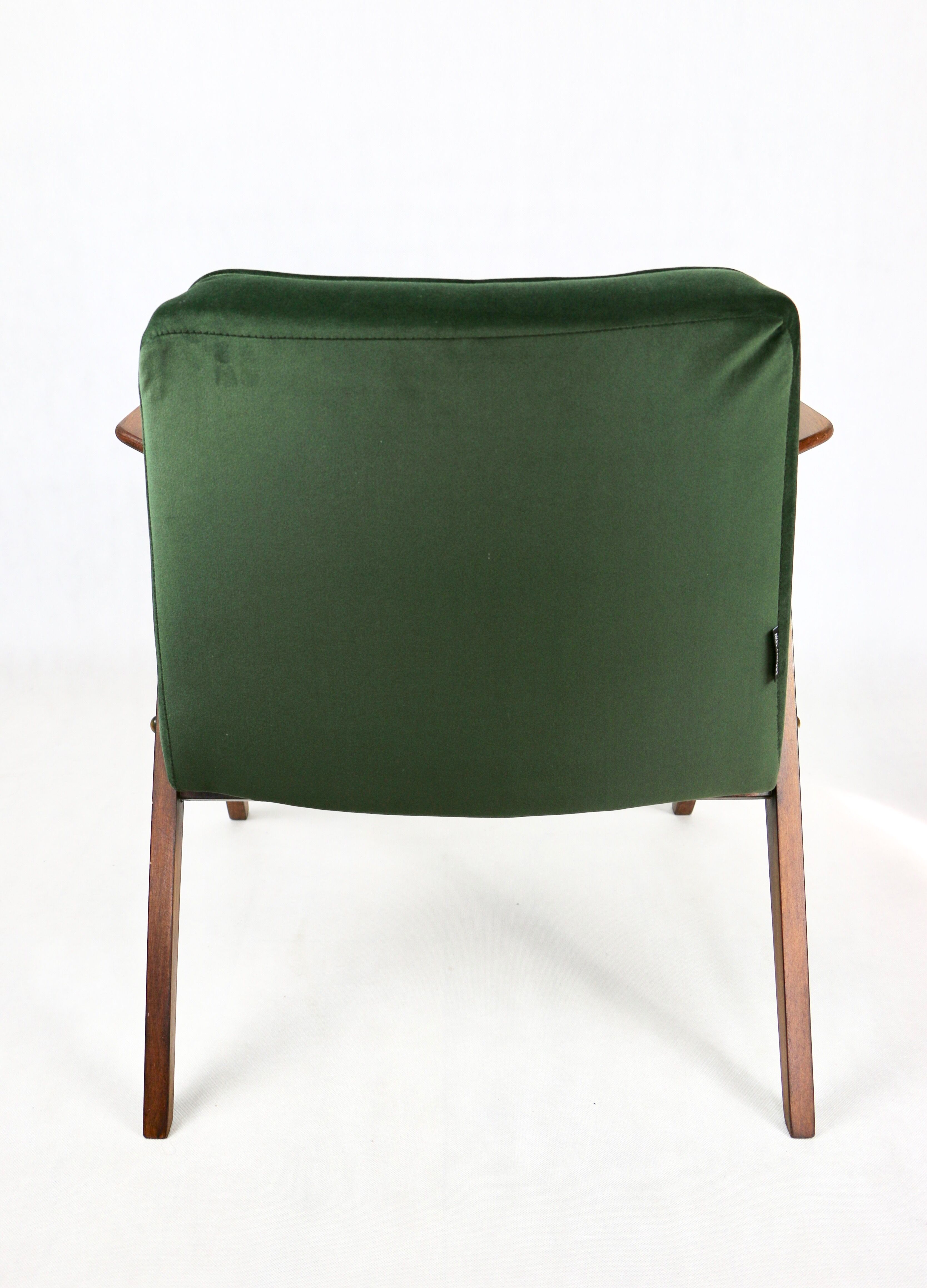 Green Olive Bunny Armchair by Józef Chierowski, 1970s
