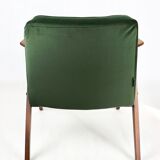 Green Olive Bunny Armchair by Józef Chierowski, 1970s