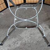 Cast iron and straw bistro chair, 1930s
