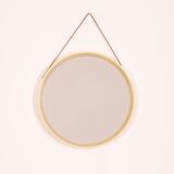 Miroir mural vintage 60s rond blanc design danois