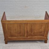 1960s, Danish 2 seater sofa, furniture wool, oak wood, orginal condition.