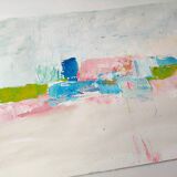 Abstract Mediterranean landscape