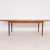 Teak extendable dining table, The Netherlands 1950's