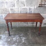 Wooden bistro table, legs turned 125 cm