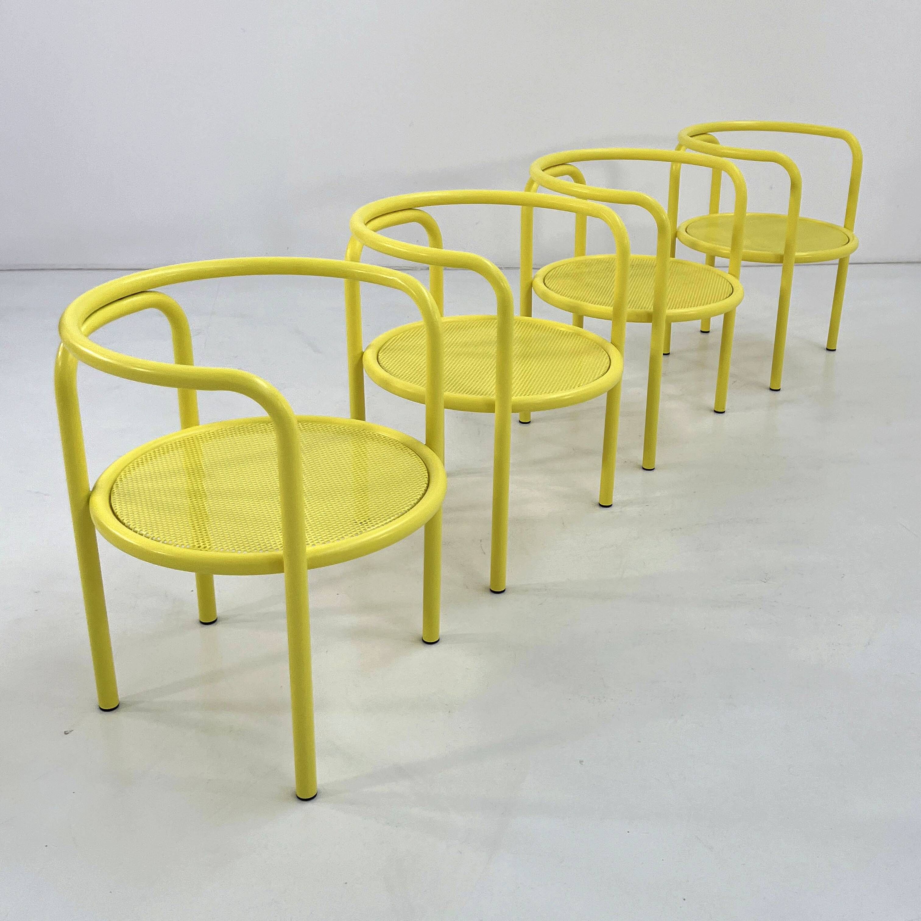 Set of 4 Locus Solus chairs by Gae Aulenti for Poltronova, 1960