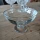 5 antique clear glass cups
