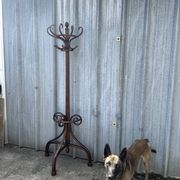 Coat rack umbrella stand curved wood