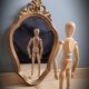 Ornate golden mirror 40x24