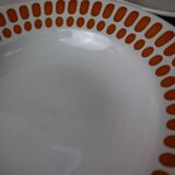 Set of 5 Digoin Sarreguemines deep plates, Capri model