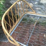 Bed rattan of the 1960s