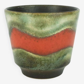 Dümler & breiden vintage années 1960 plant pot planteur vert rouge orange marron modèle 700