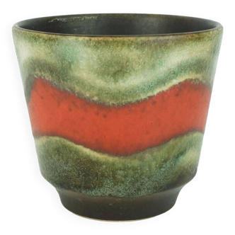 Dümler & breiden vintage années 1960 plant pot planteur vert rouge orange marron modèle 700