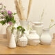 Set de 3 vases vintage blanchis